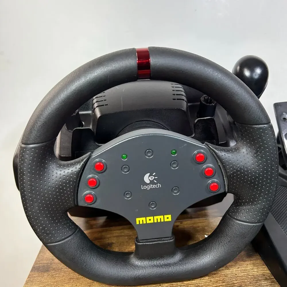 Logitech MOMO Racing Wheel Force Feedback USB Wheel And Pedals